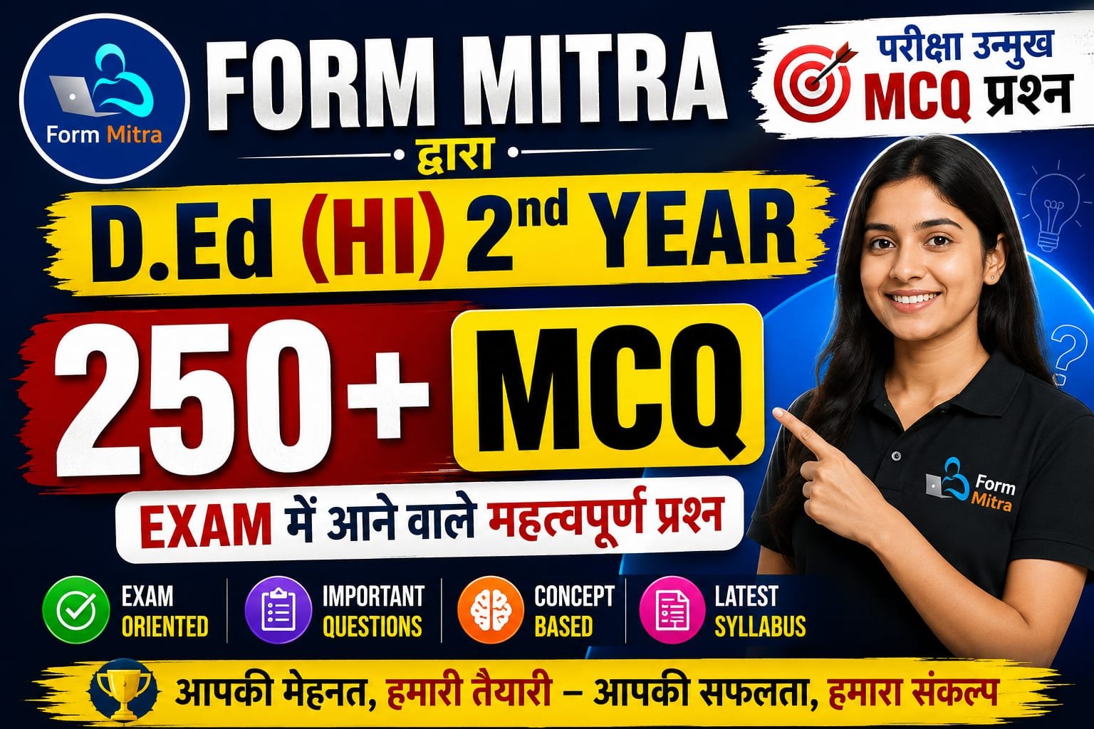 250+ Most Important MCQs HI 2nd Year cover